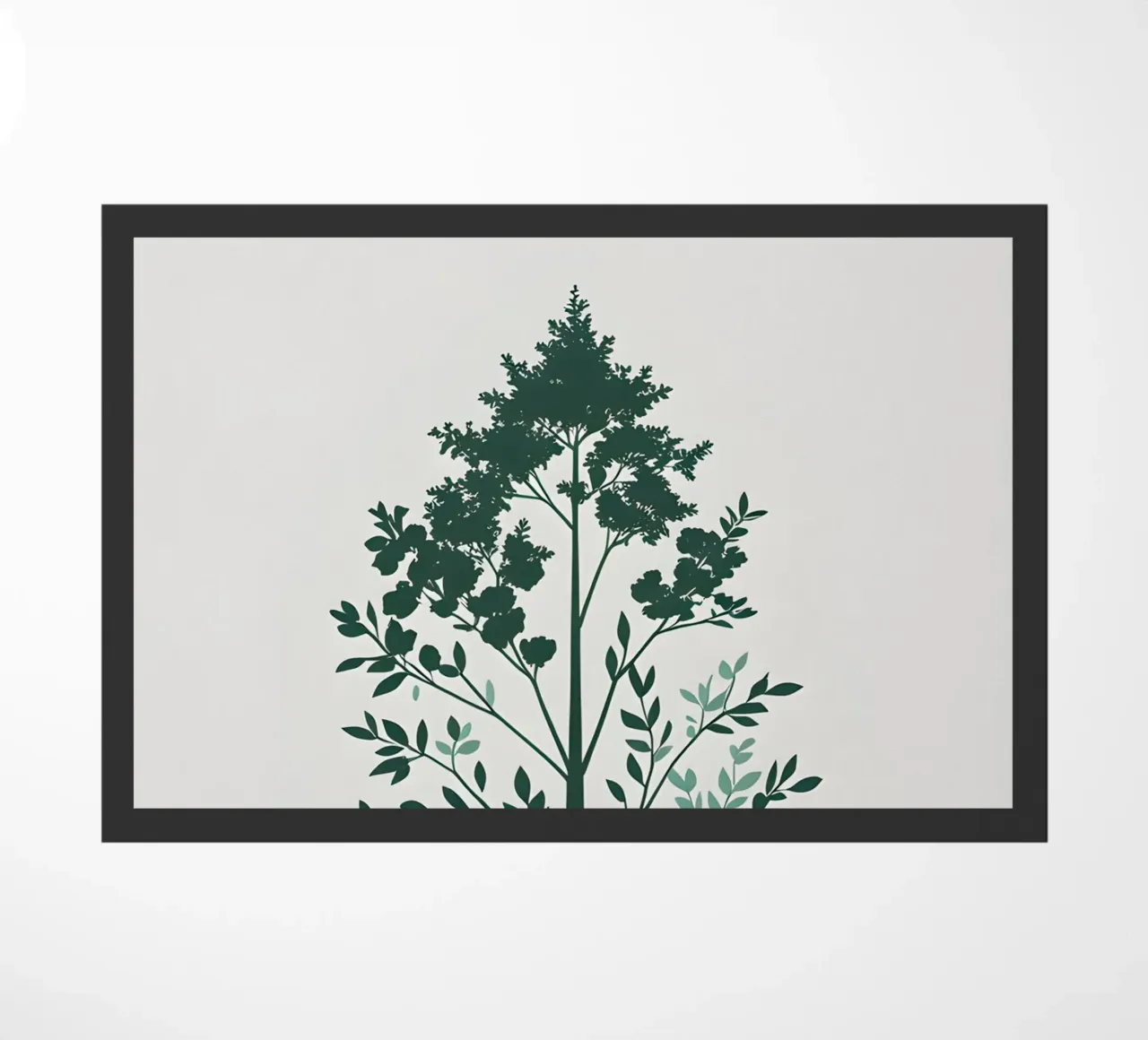 Silhouette di albero semplice zerbino da Botanical Gallery