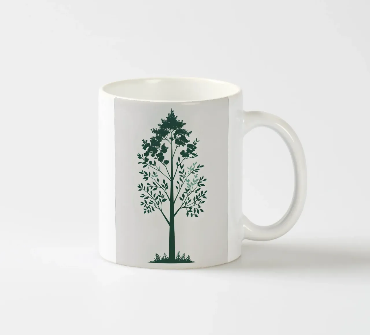 Silhouette di albero semplice tazza in ceramica da Botanical Gallery