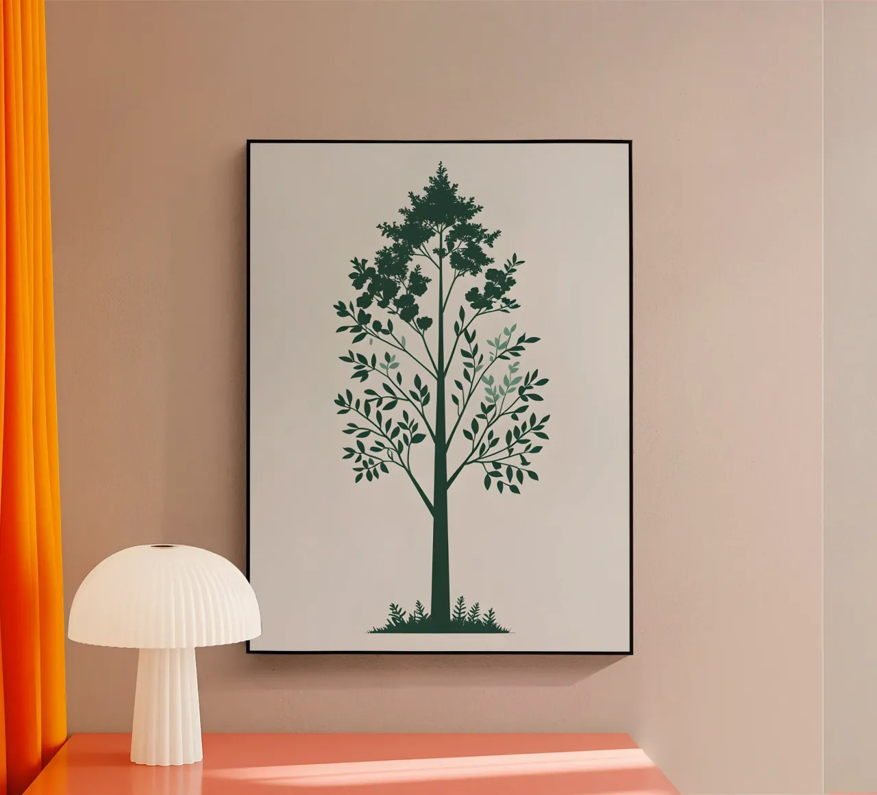 Silhouette di albero semplice plexiglass da Botanical Gallery