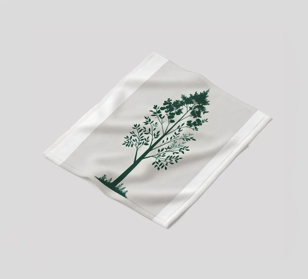 Silhouette di albero semplice coperta in pile da Botanical Gallery