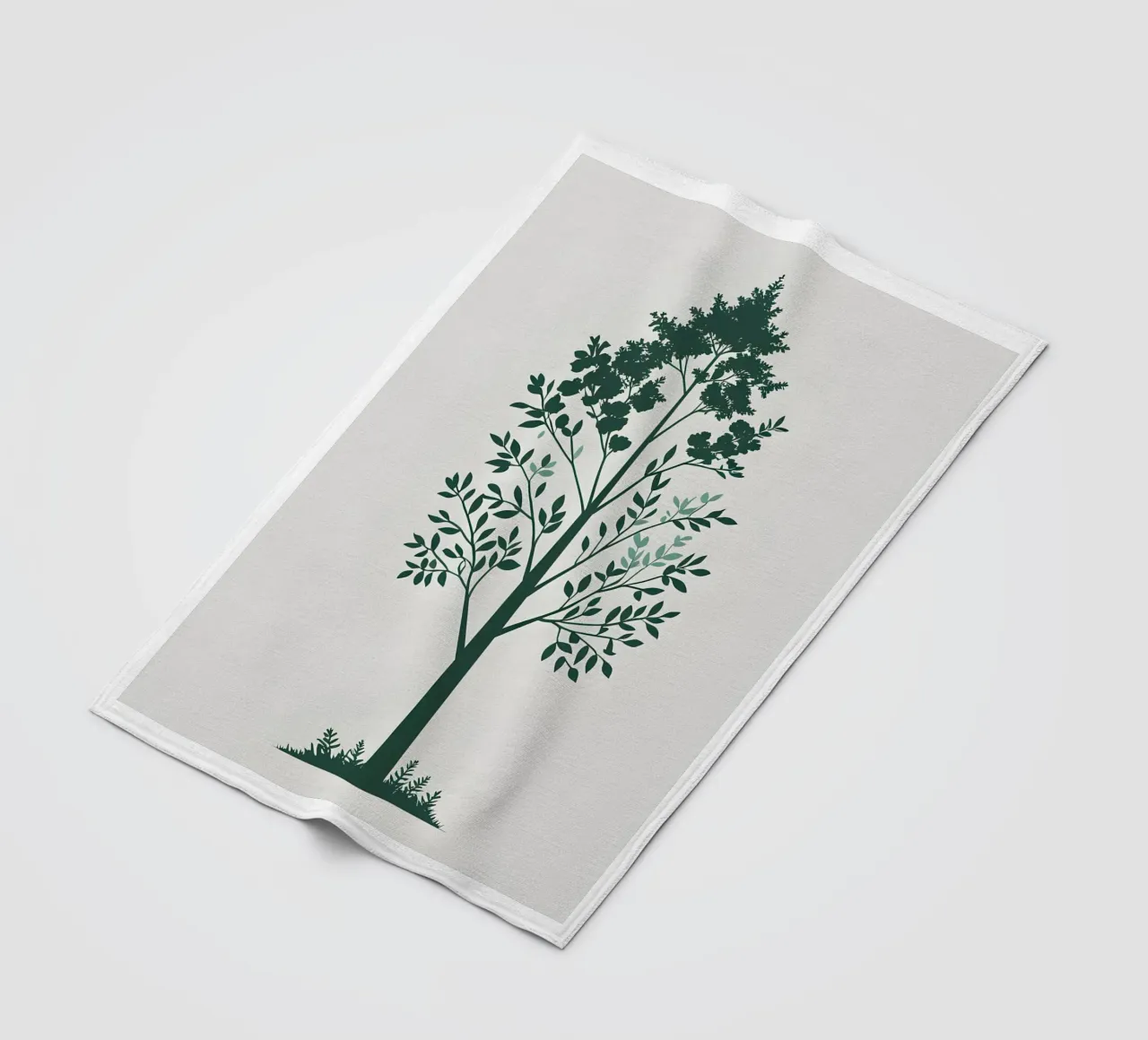 Silhouette di albero semplice coperta in pile da Botanical Gallery