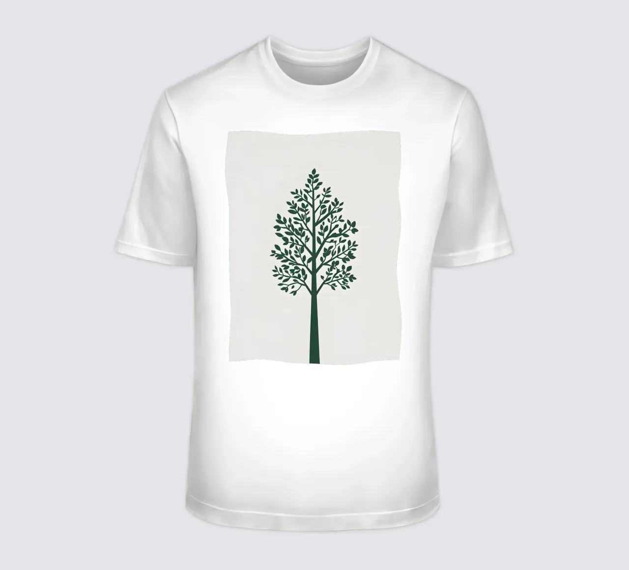 Silhouette di albero semplice t-shirt da Botanical Gallery