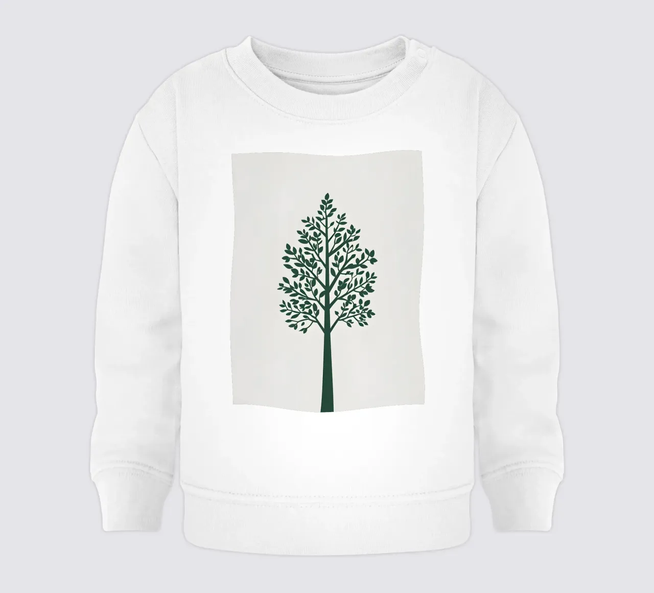 Silhouette di albero semplice felpa neonato da Botanical Gallery