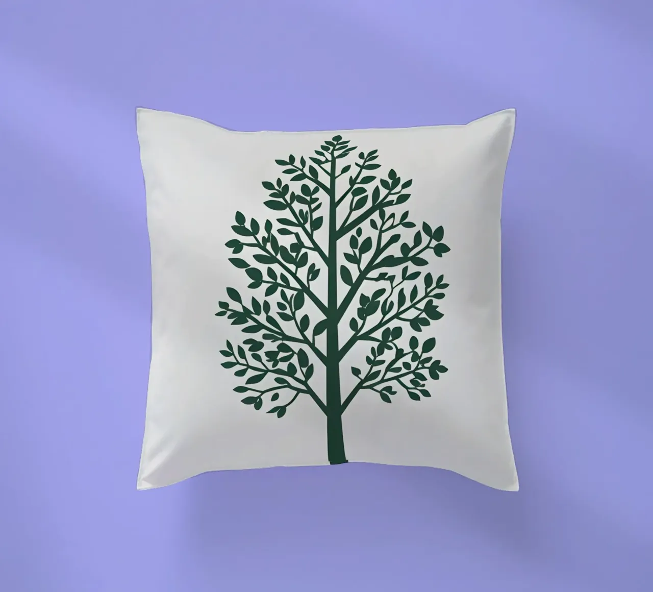 Silhouette di albero semplice cuscino da Botanical Gallery