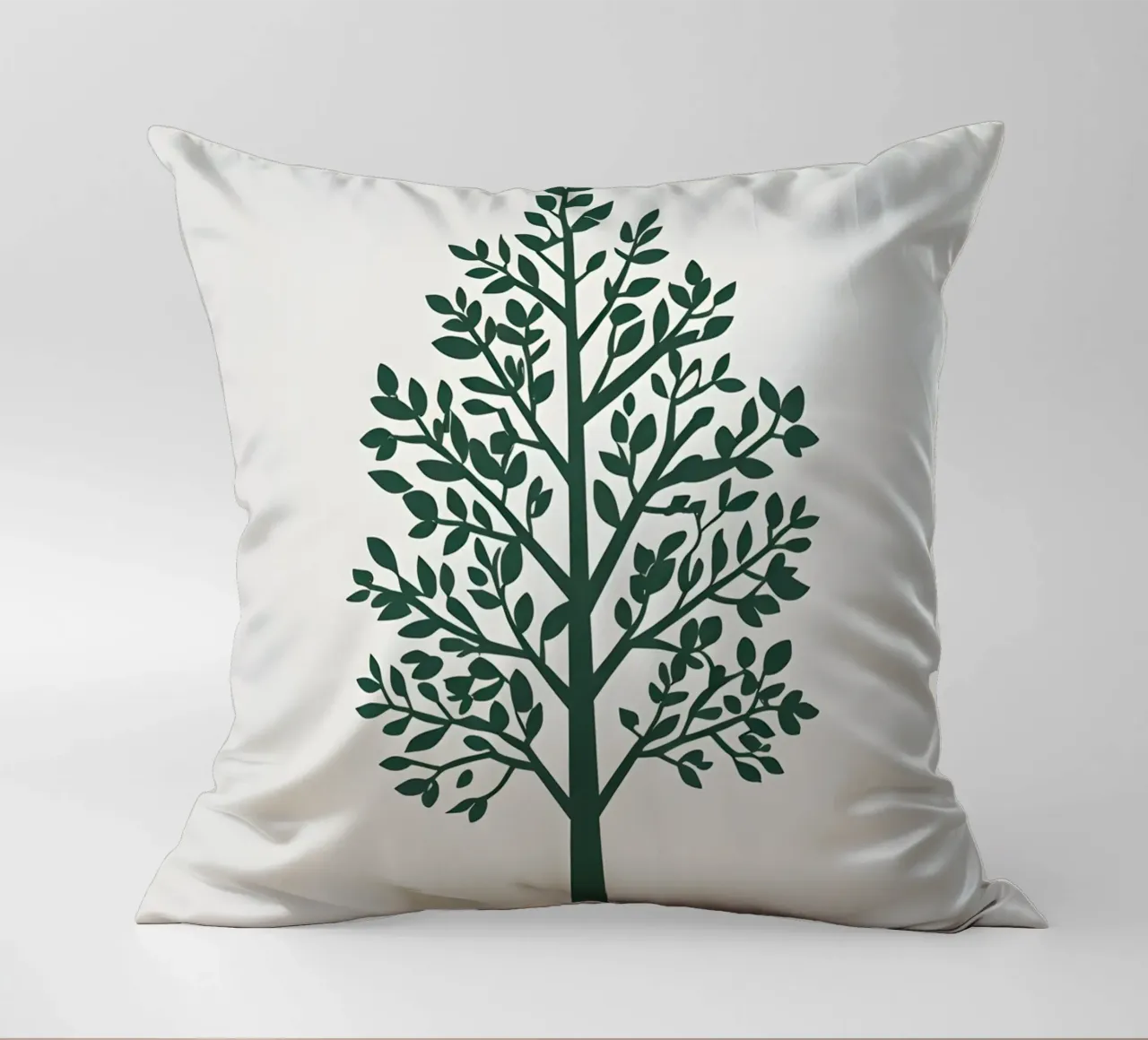 Silhouette di albero semplice cuscino da Botanical Gallery