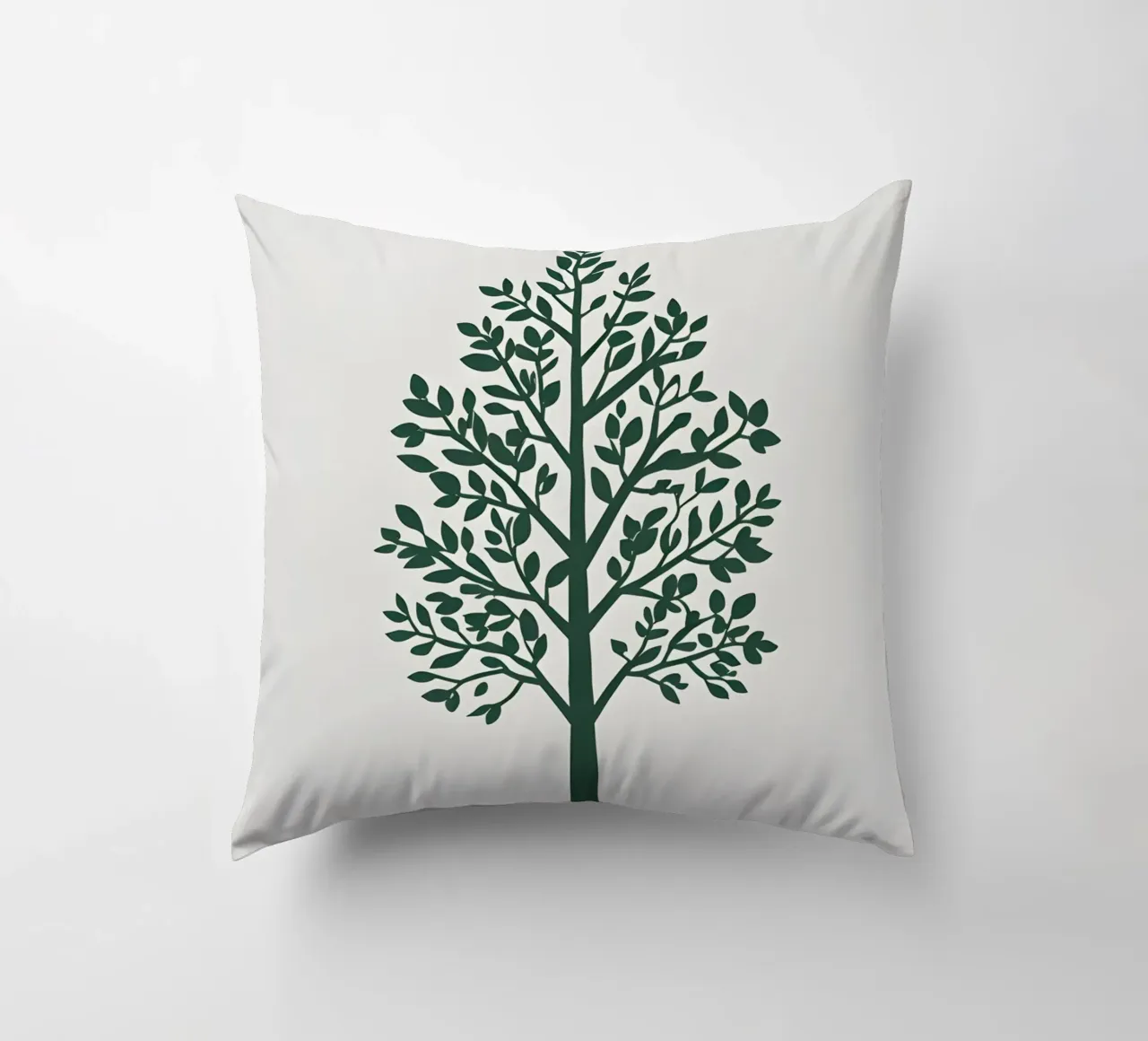 Silhouette di albero semplice cuscino da Botanical Gallery