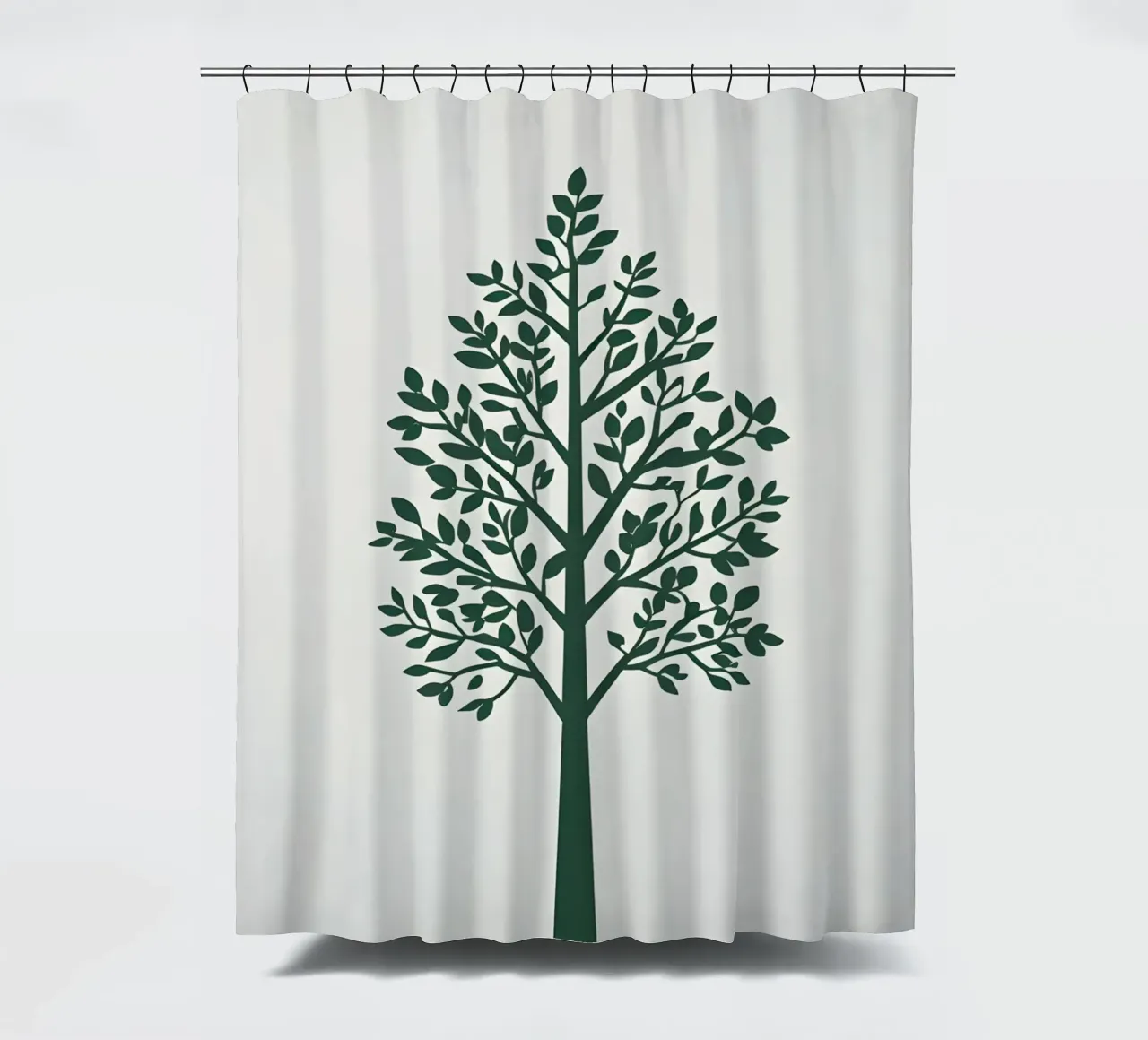 Silhouette di albero semplice tenda da doccia da Botanical Gallery