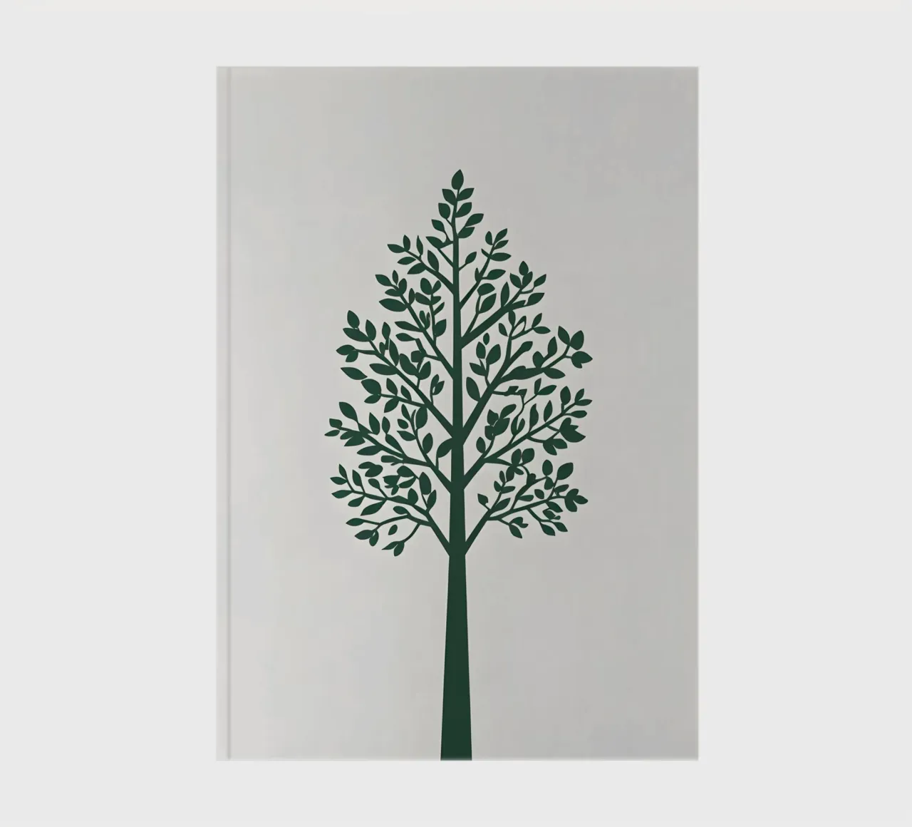Silhouette di albero semplice diario da Botanical Gallery