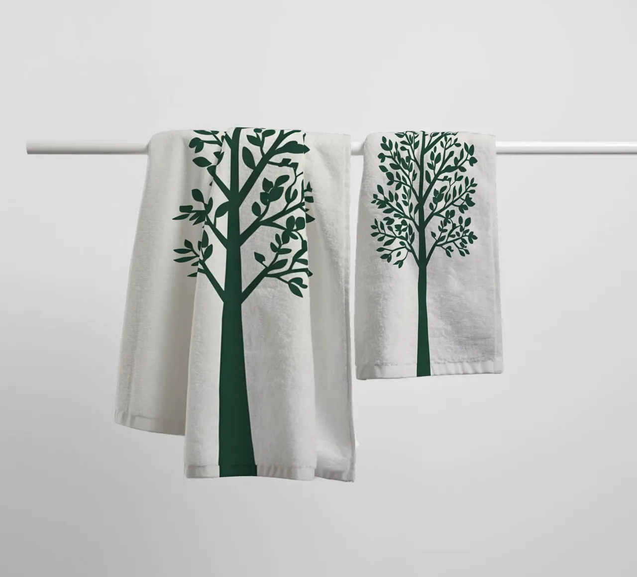 Silhouette di albero semplice asciugamano da bagno da Botanical Gallery