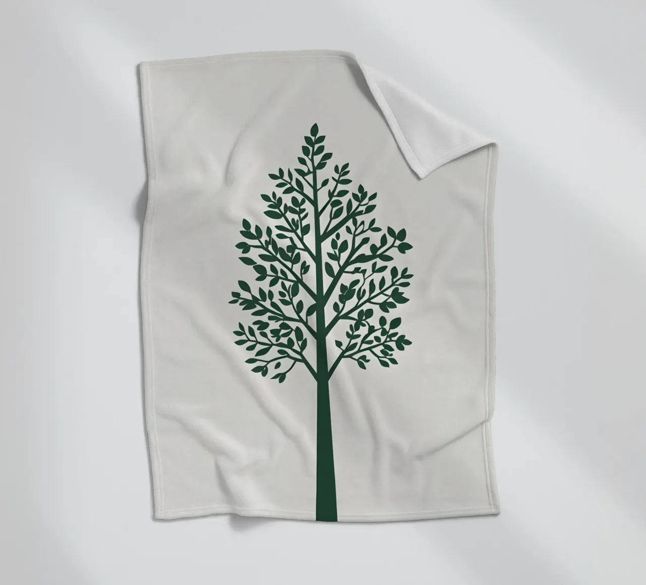 Silhouette di albero semplice coperta in pile da Botanical Gallery