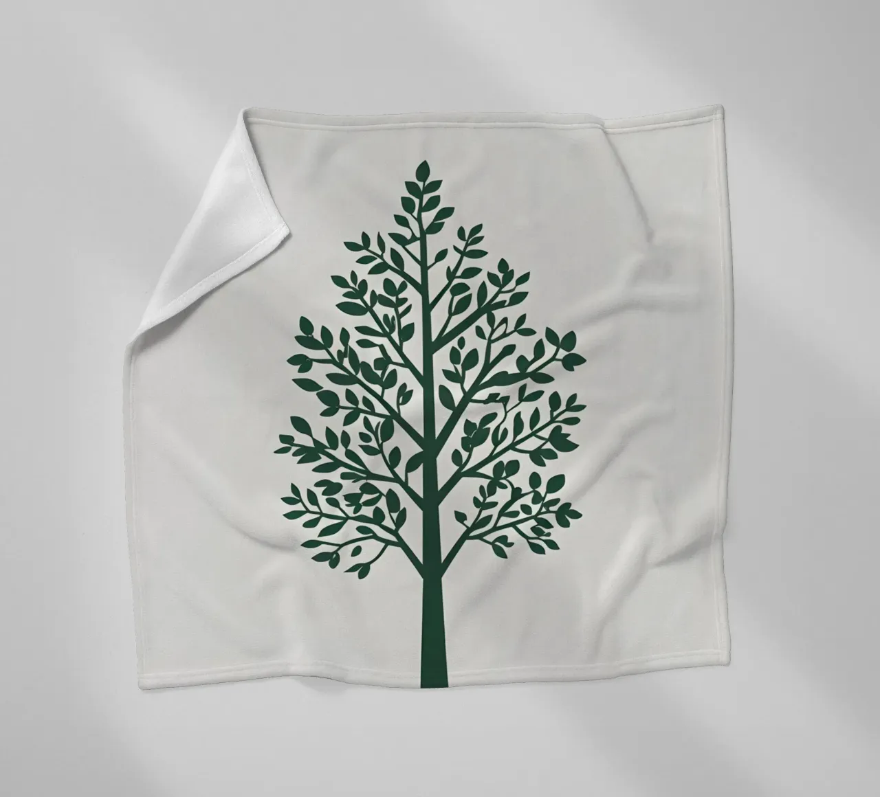 Silhouette di albero semplice coperta in pile da Botanical Gallery