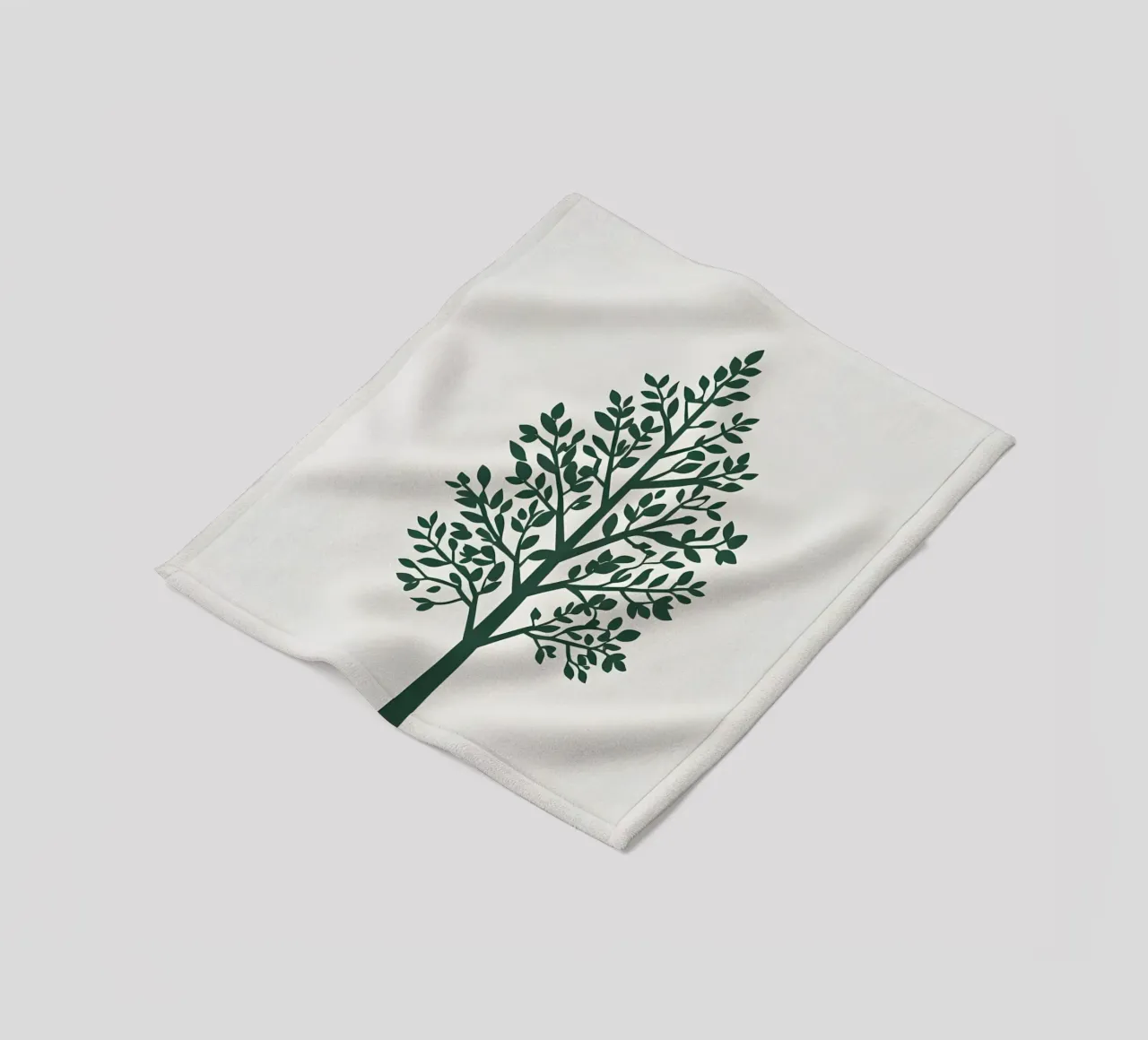 Silhouette di albero semplice coperta in pile da Botanical Gallery