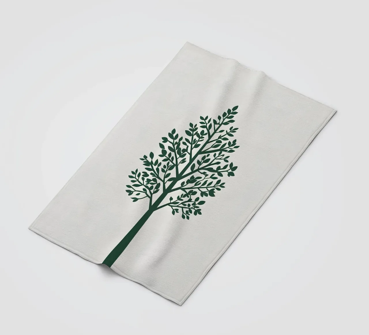 Silhouette di albero semplice coperta in pile da Botanical Gallery