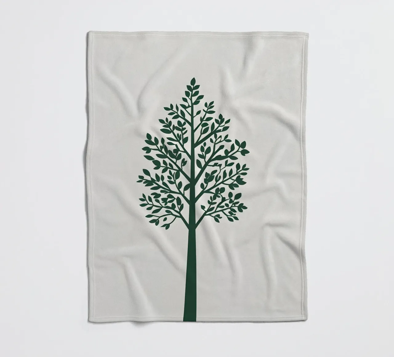 Silhouette di albero semplice coperta in pile da Botanical Gallery