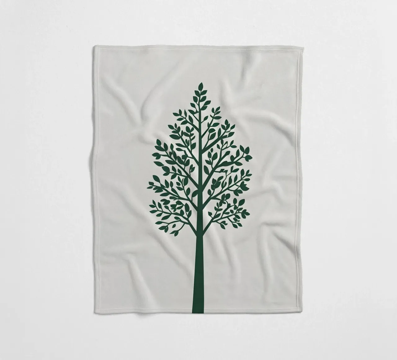 Silhouette di albero semplice coperta in pile da Botanical Gallery