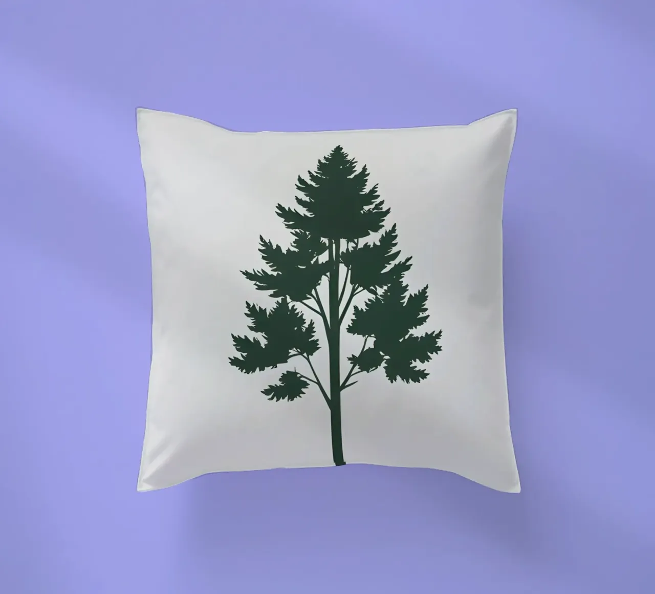 Silhouette di albero semplice cuscino da Botanical Gallery
