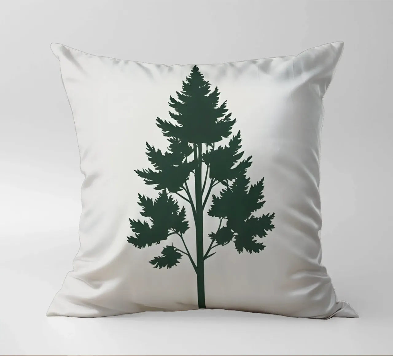 Silhouette di albero semplice cuscino da Botanical Gallery