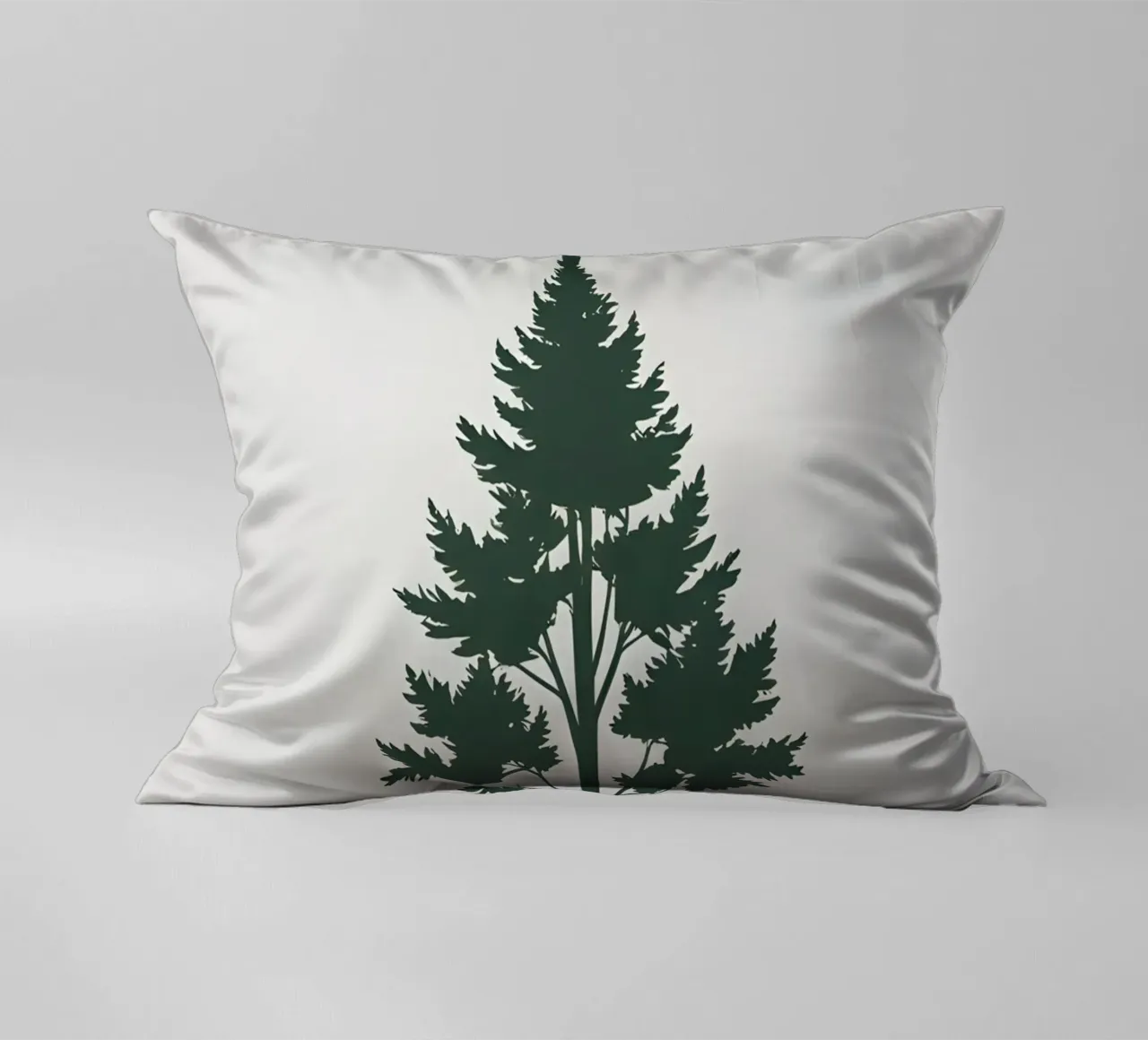 Silhouette di albero semplice cuscino da Botanical Gallery