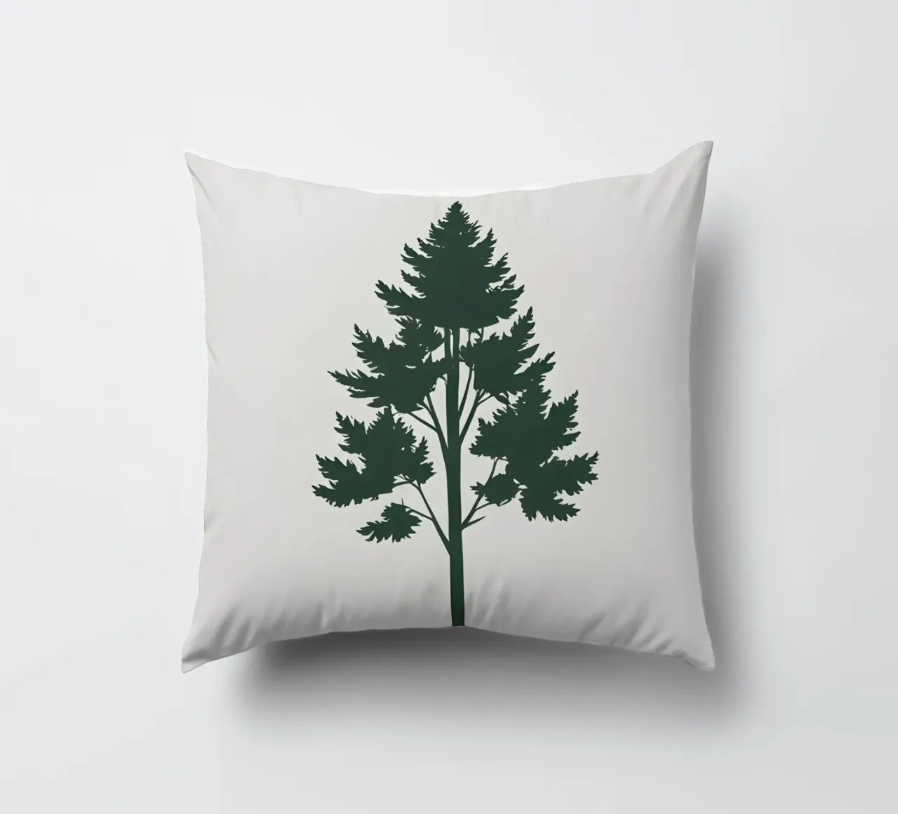 Silhouette di albero semplice cuscino da Botanical Gallery
