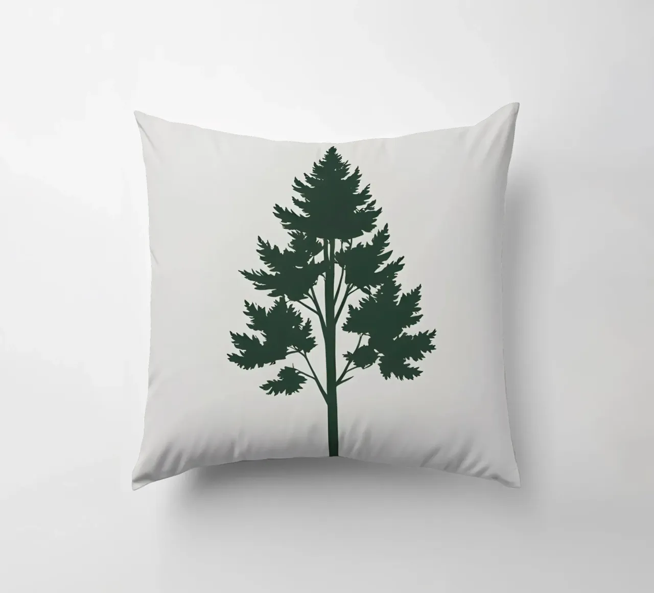 Silhouette di albero semplice cuscino da Botanical Gallery