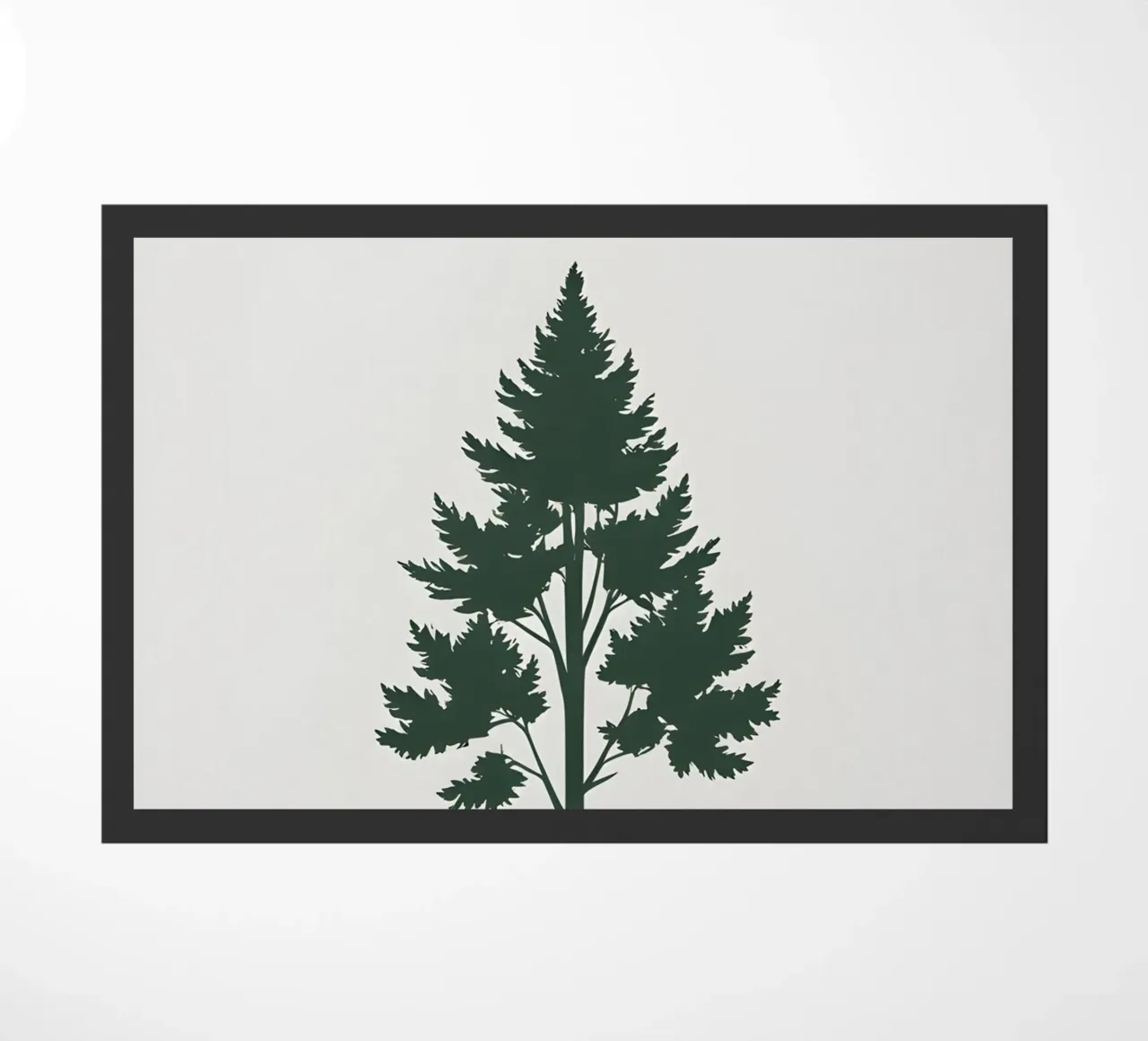 Silhouette di albero semplice zerbino da Botanical Gallery