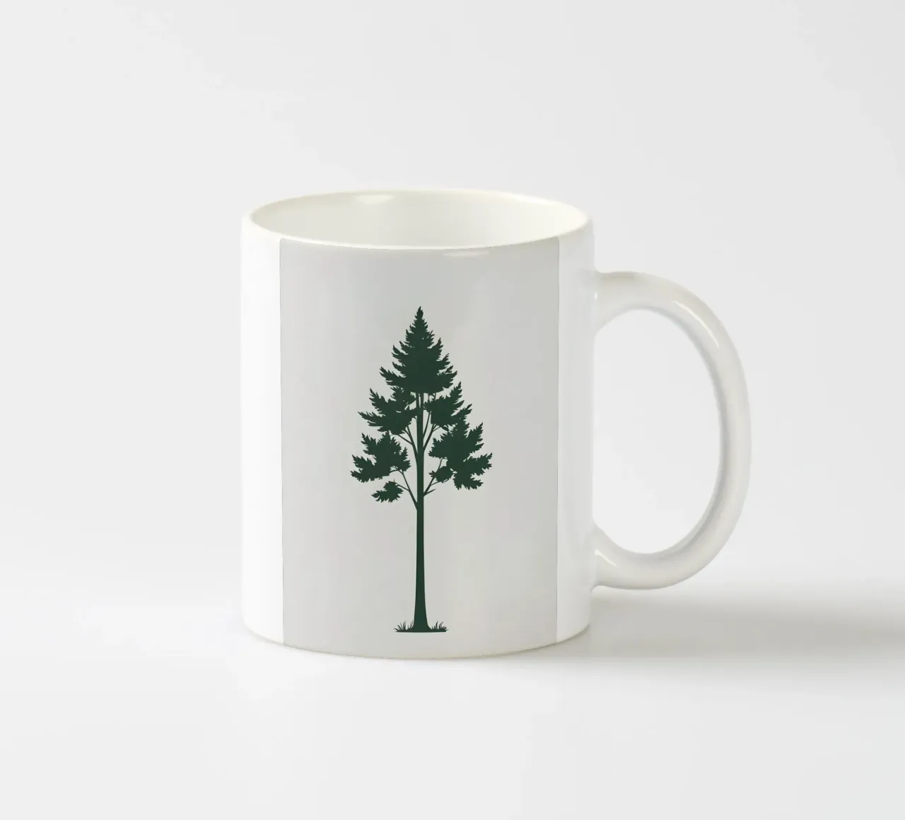 Silhouette di albero semplice tazza in ceramica da Botanical Gallery