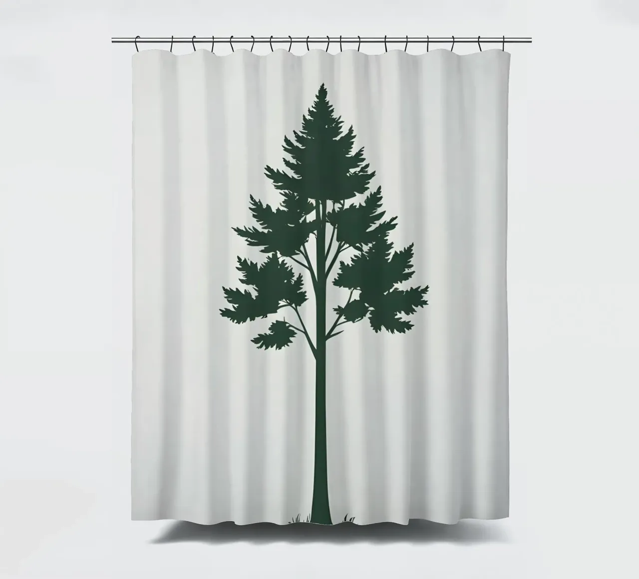 Silhouette di albero semplice tenda da doccia da Botanical Gallery