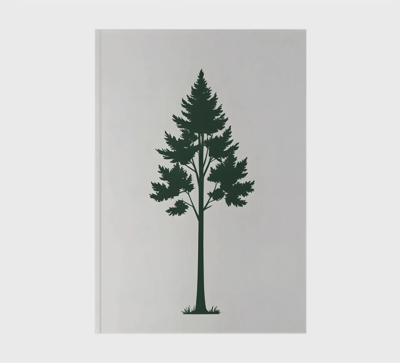 Silhouette di albero semplice diario da Botanical Gallery