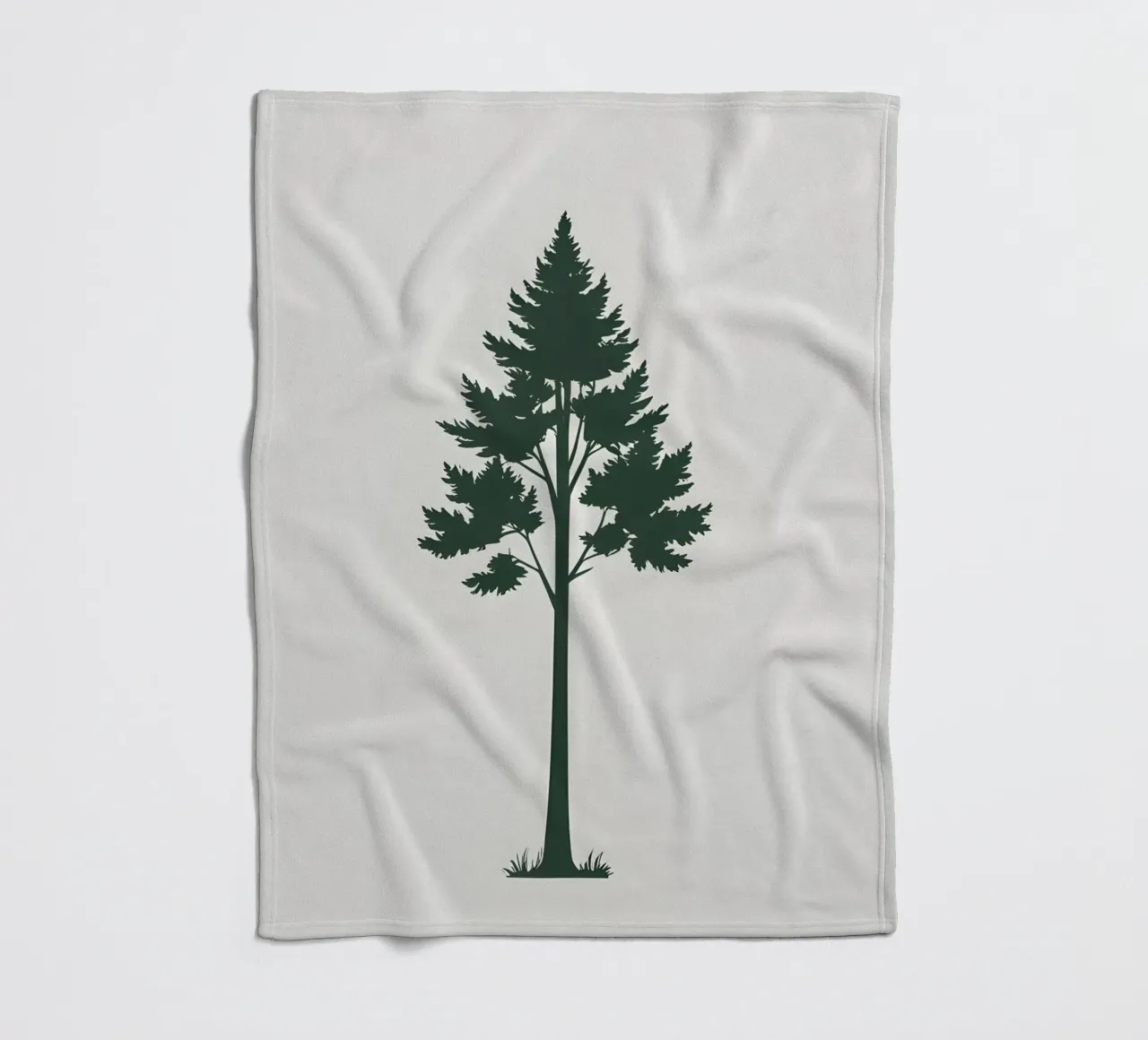 Silhouette di albero semplice coperta in pile da Botanical Gallery