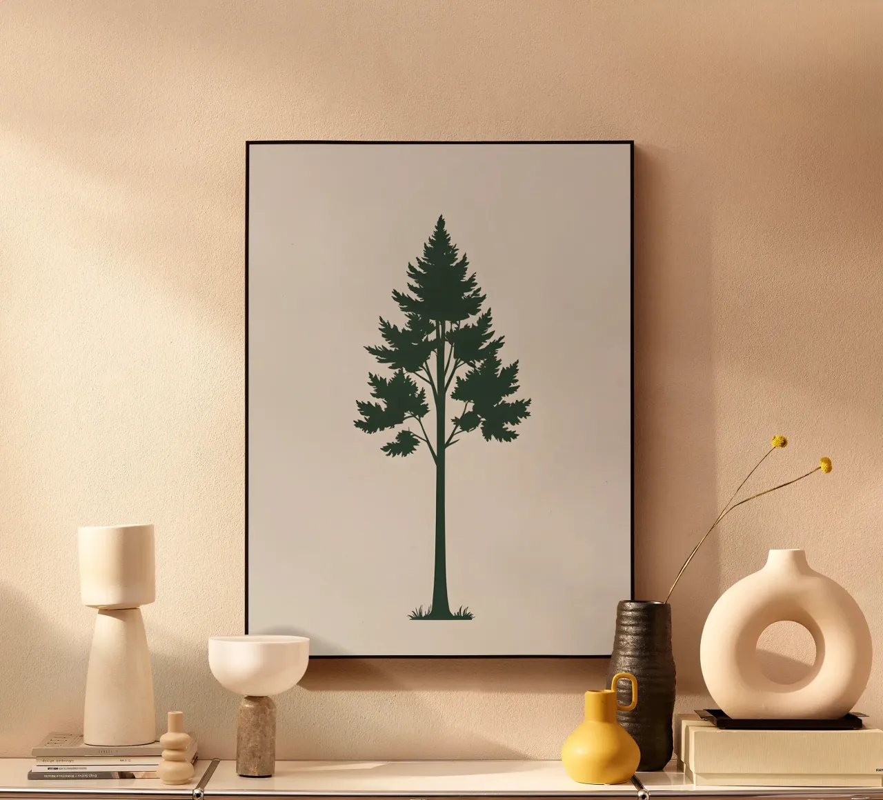 Silhouette di albero semplice plexiglass da Botanical Gallery
