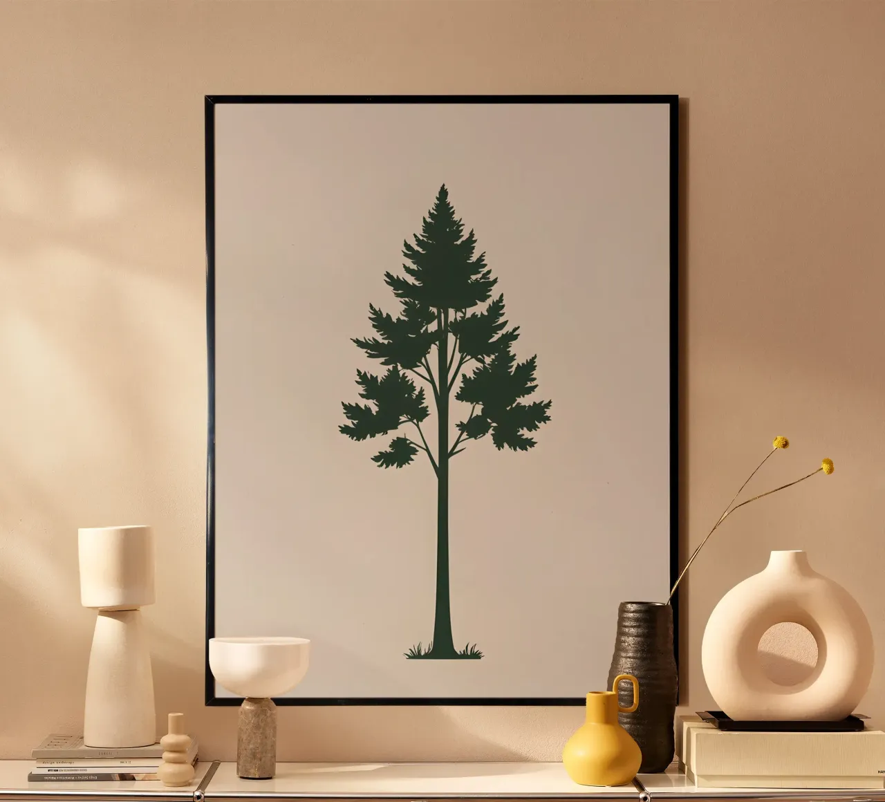 Silhouette di albero semplice poster da The Green Room