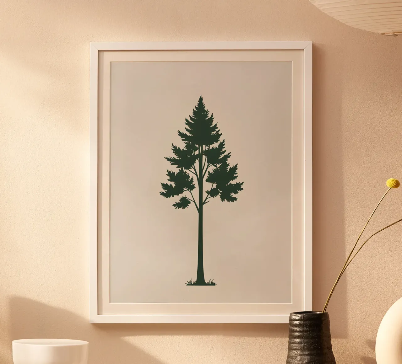 Silhouette di albero semplice poster da The Green Room