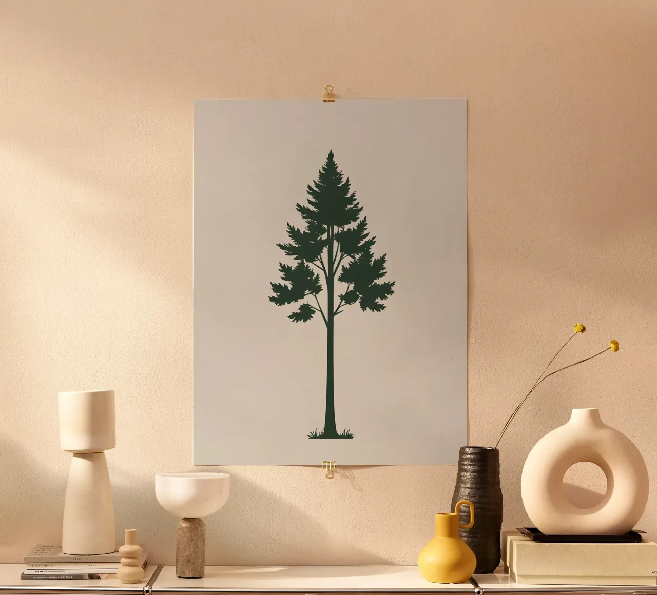 Silhouette di albero semplice poster da The Green Room