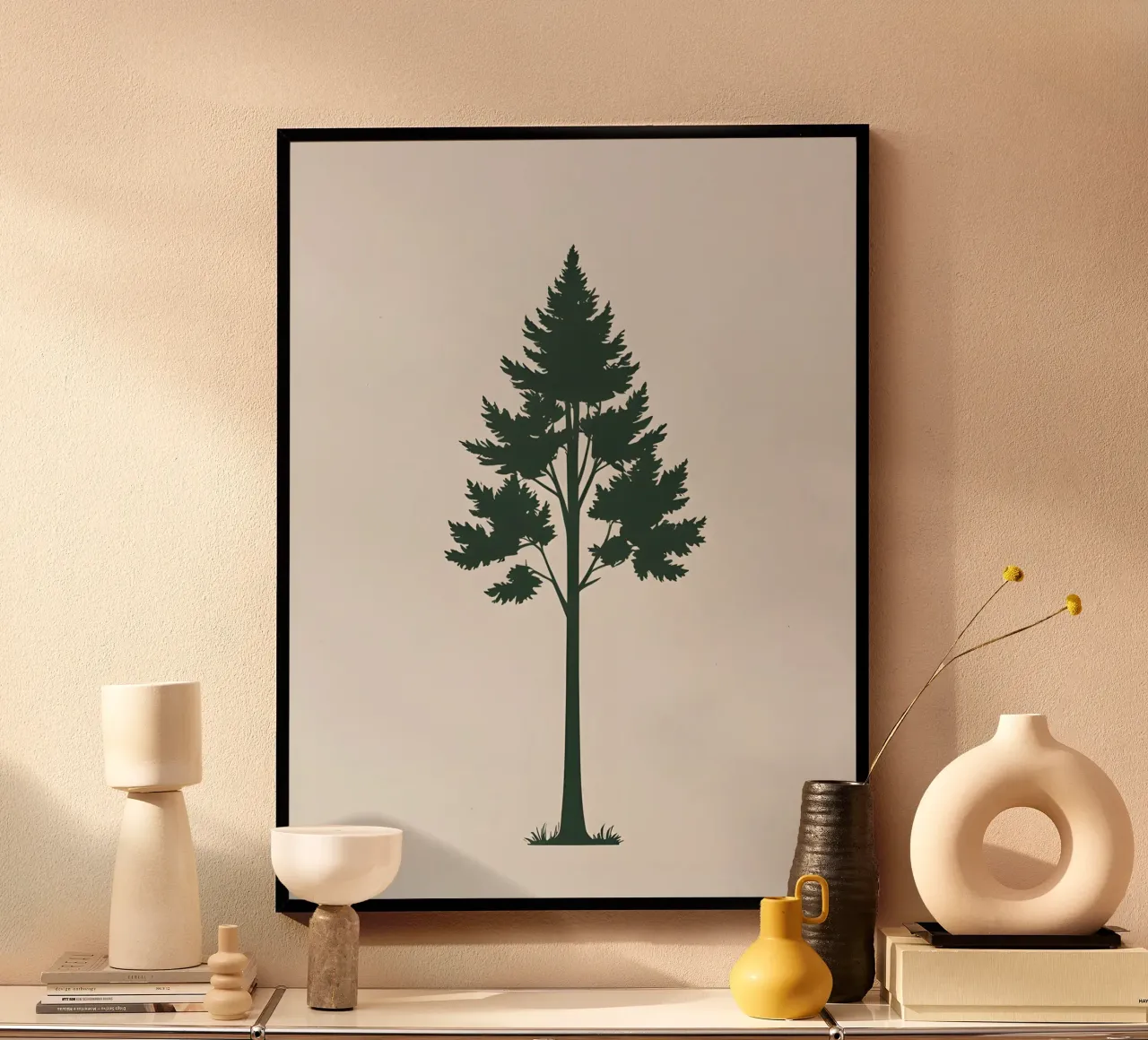 Silhouette di albero semplice poster da The Green Room