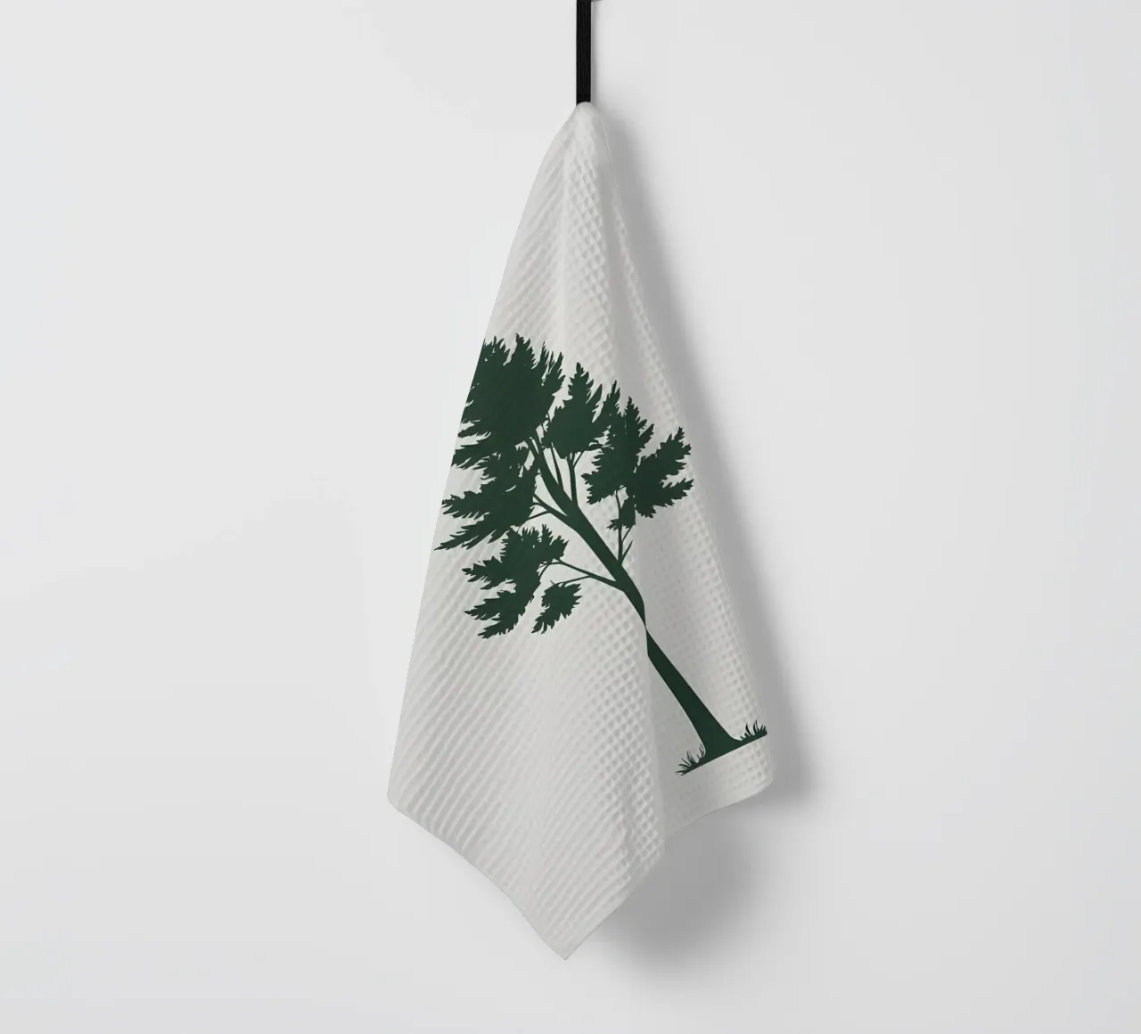 Silhouette di albero semplice canovaccio da cucina da Botanical Gallery