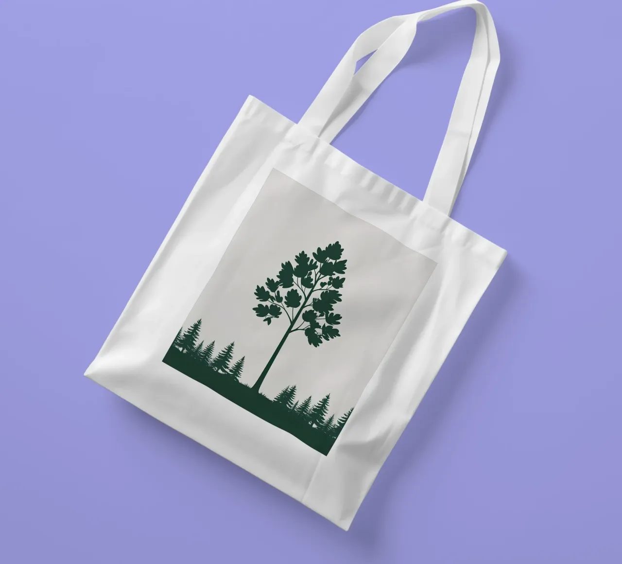 Silhouette di albero semplice borsa in juta da Botanical Gallery