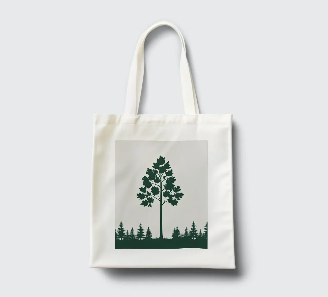 Silhouette di albero semplice borsa in juta da Botanical Gallery