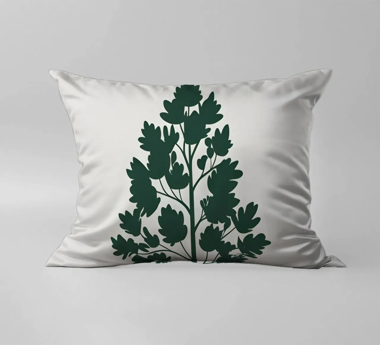 Silhouette di albero semplice cuscino da Botanical Gallery