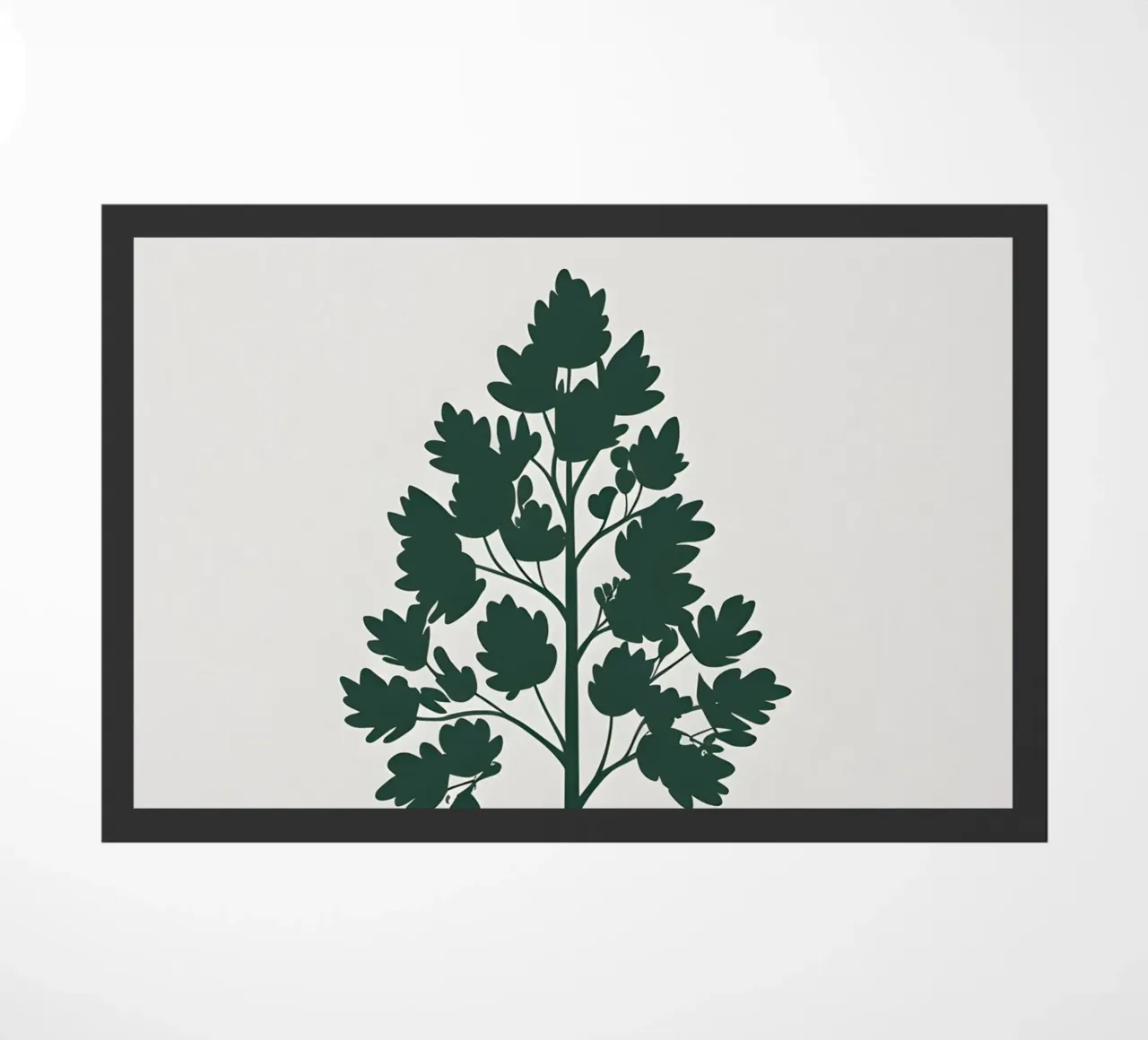 Silhouette di albero semplice zerbino da Botanical Gallery