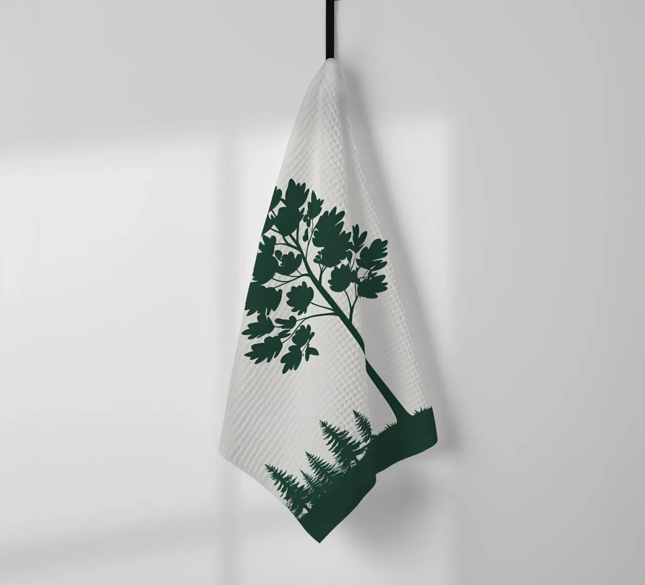 Simple Tree Silhouette torchon de Botanical Gallery