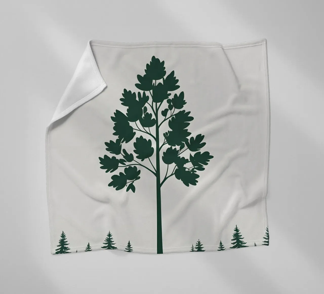 Silhouette di albero semplice coperta in pile da Botanical Gallery