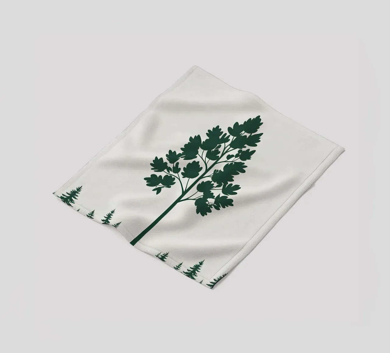Silhouette di albero semplice coperta in pile da Botanical Gallery