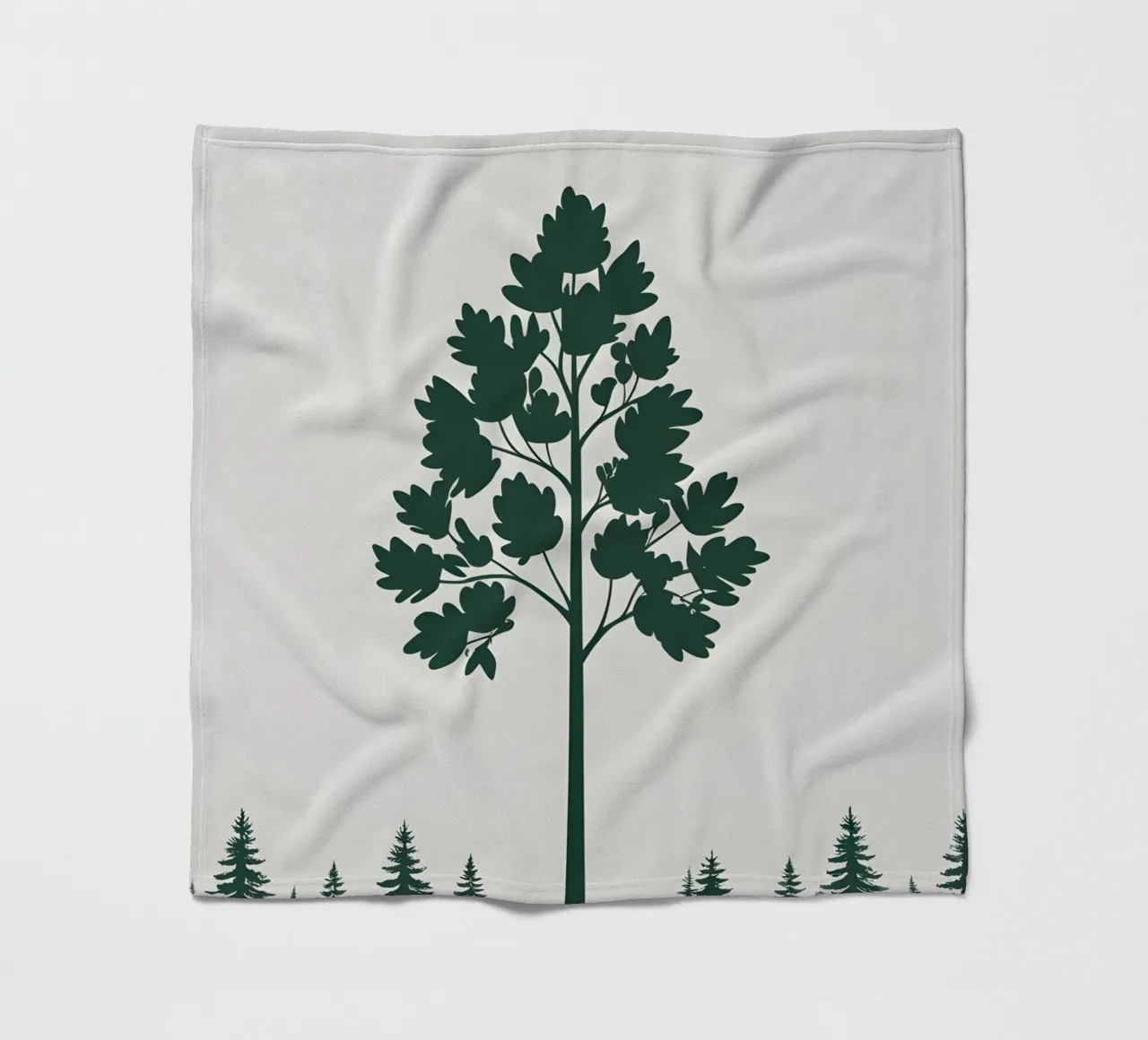 Silhouette di albero semplice coperta in pile da Botanical Gallery