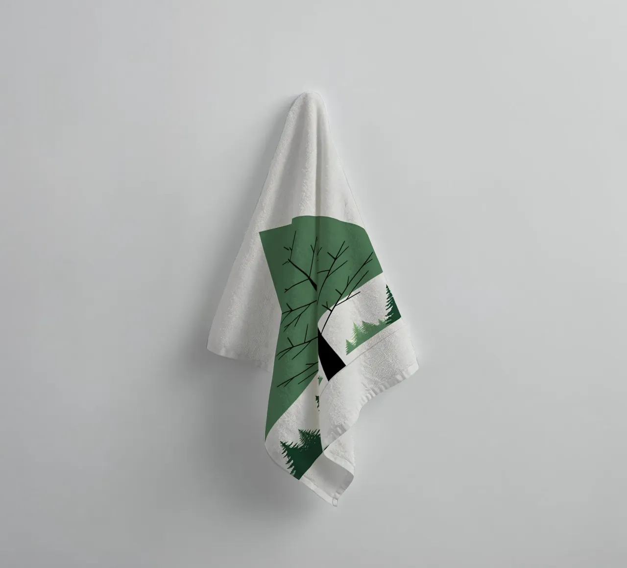 Tannenbaum-Dreieck Handtuch von Botanical Gallery