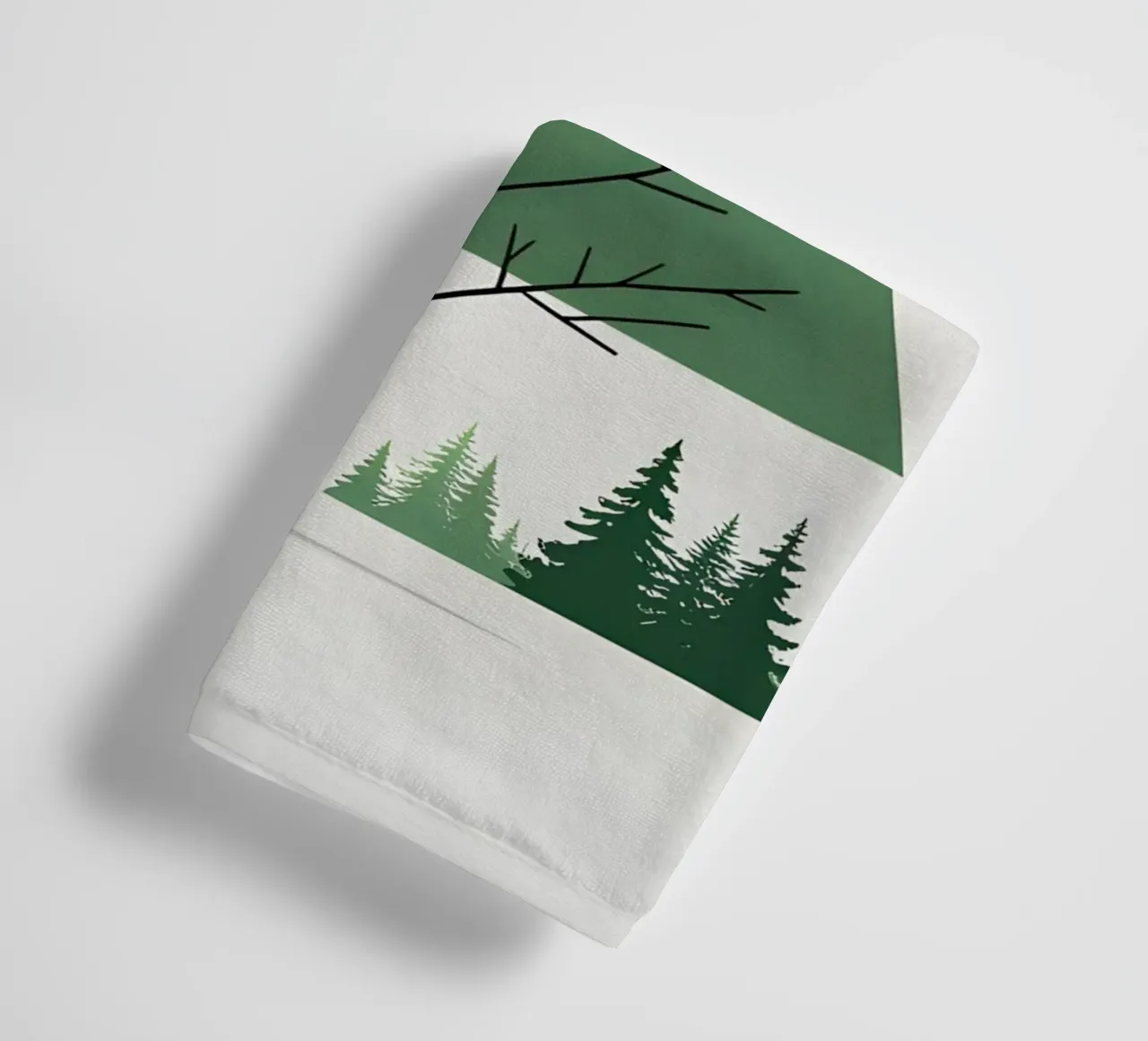 Tannenbaum-Dreieck Handtuch von Botanical Gallery