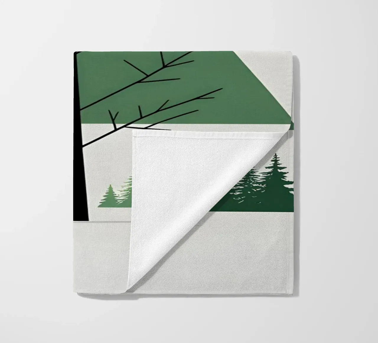 Pine Tree Triangle beach towel by Botanical Gallery