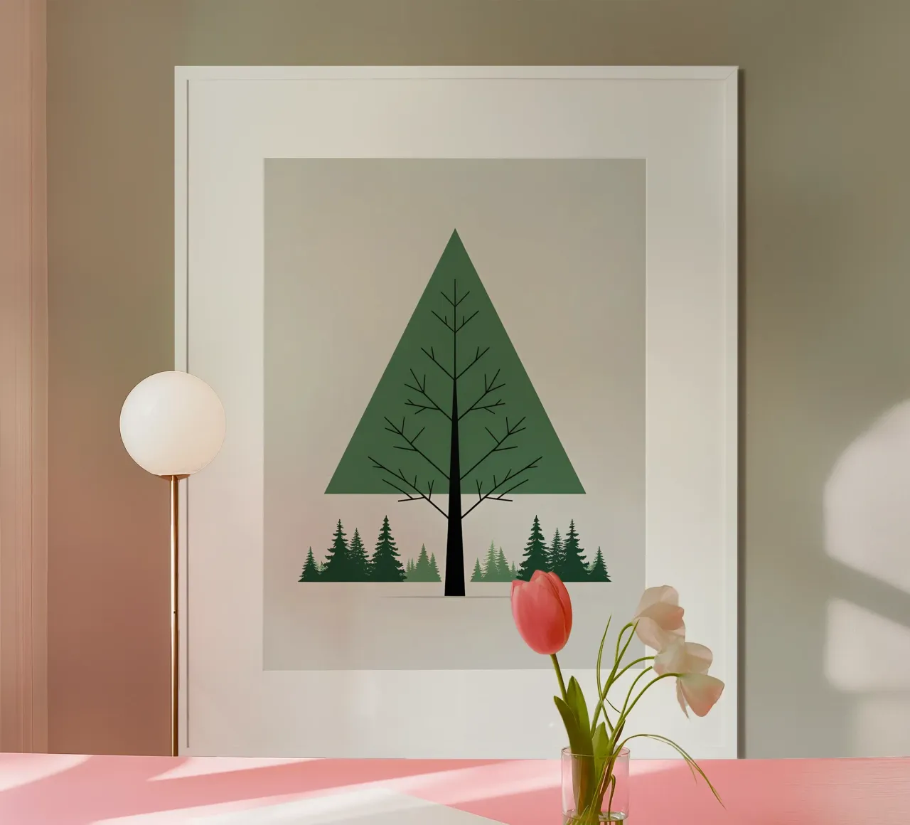 Pine Tree Triangle poster by The Green Room