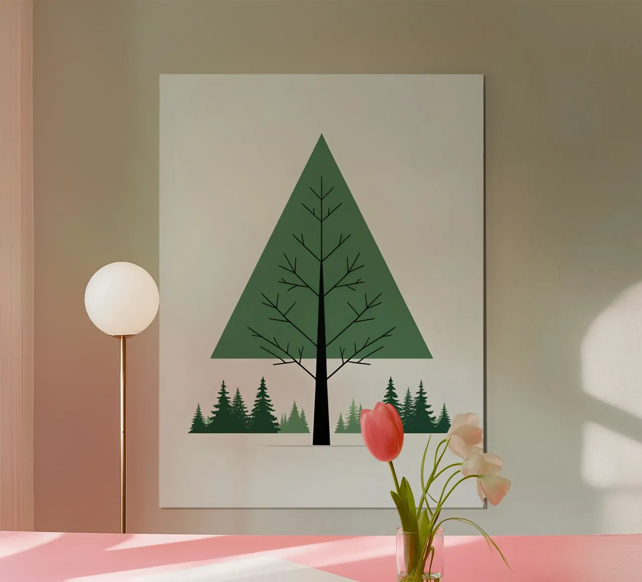 Pine Tree Triangle poster by The Green Room