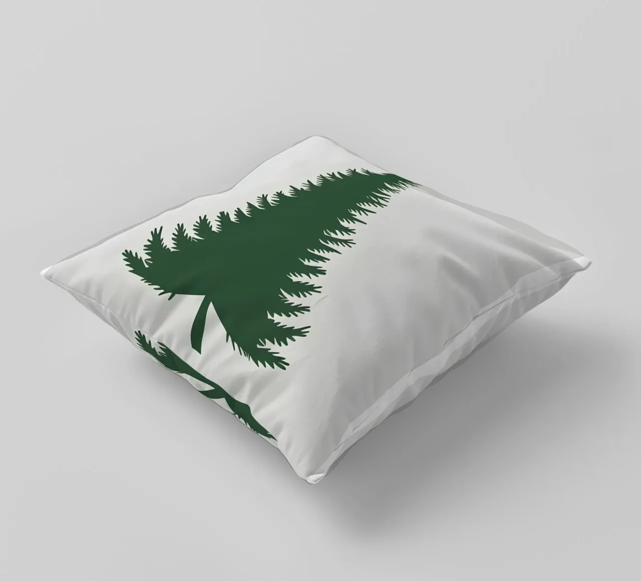 Pine Tree Triangle decorative cushion by Botanical Gallery
