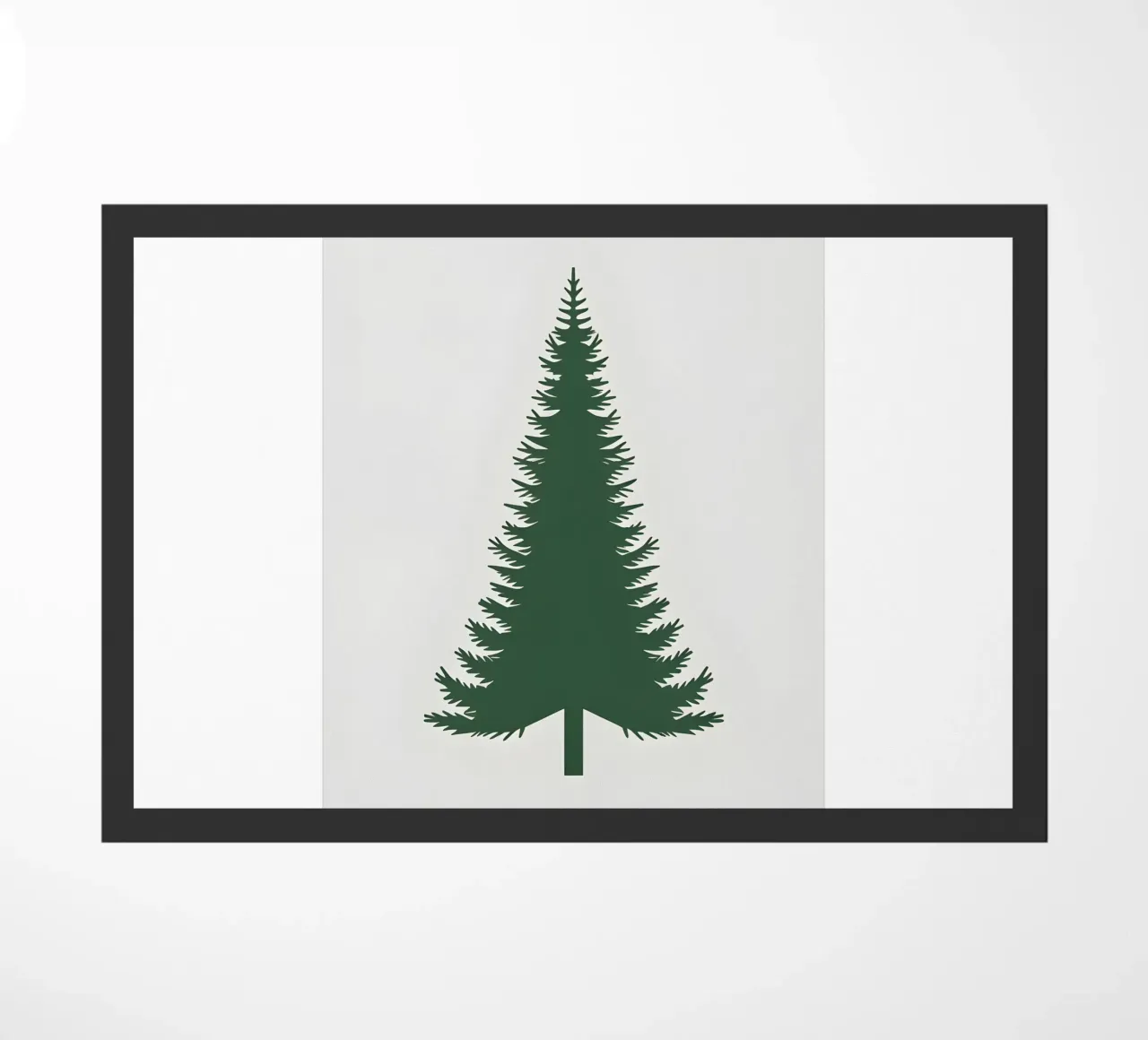 Pine Tree Triangle doormat by Botanical Gallery